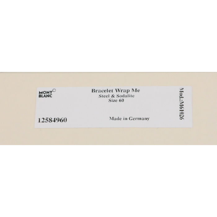 Montblanc Wrap Me Armband aus Edelstahl und Sodalith 12584960 – Bild 4