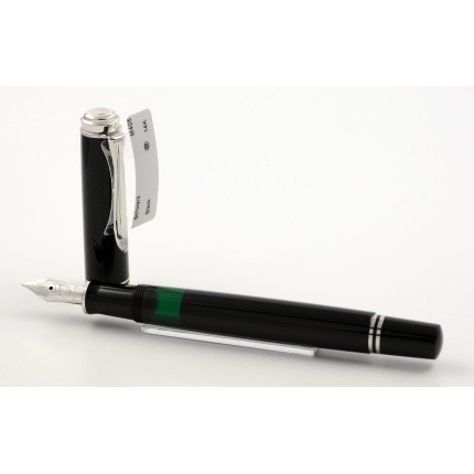 Pelikan M405 Schwarz Silber Füller EF