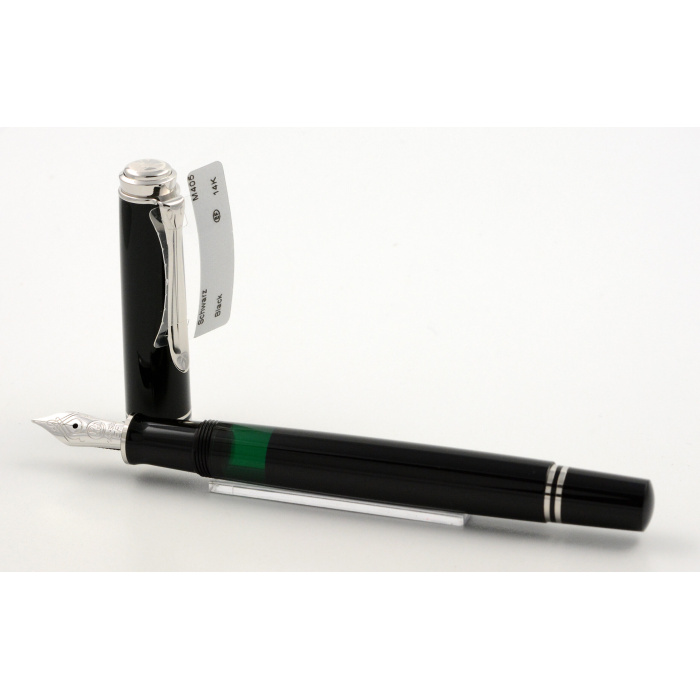 Pelikan M405 Schwarz Silber Füller EF