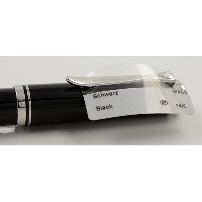 Pelikan Souverän M405 Füller Schwarz Silber Goldfeder EF – Bild 3