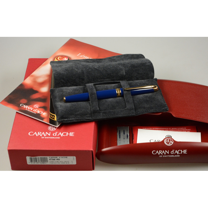 Caran D Ache Leman Fountain Pen Blue 4799149