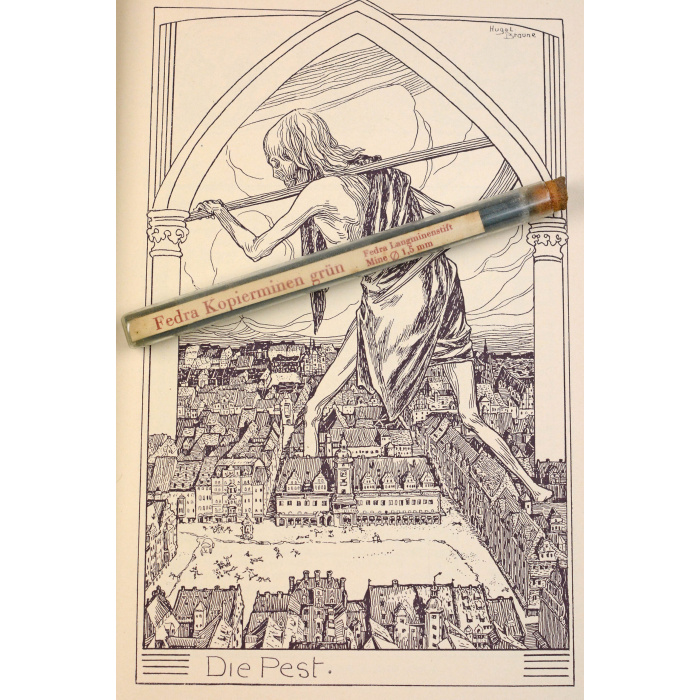Fedra Kopierminen Grün Langminenstift.