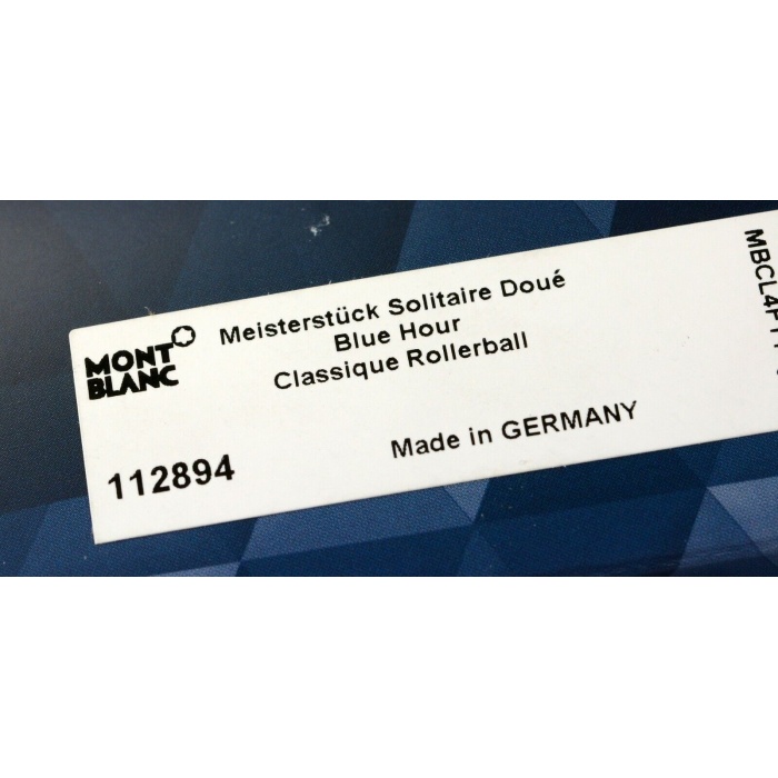 MONTBLANC Solitaire Doué Blue Hour Classique 112894