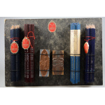 Vintage Schreibwaren Espada Stempel Vera Gloria 229 Kopierstifte 762 Aviso 1195 Aries