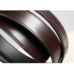 Montblanc Guertel Leder Burgunderrot 126014