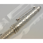 Montblanc Meisterstueck Martele Solitaire Midsize Kugelschreiber Sterling Silber 115099