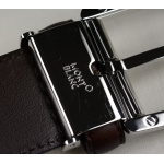 Montblanc Guertel Leder Braun Hufeisenfoermige Schliesse 118413