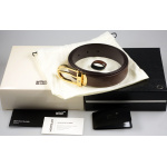 Montblanc Guertel Leder Braun 129423