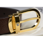 Montblanc Guertel Leder Braun 129423