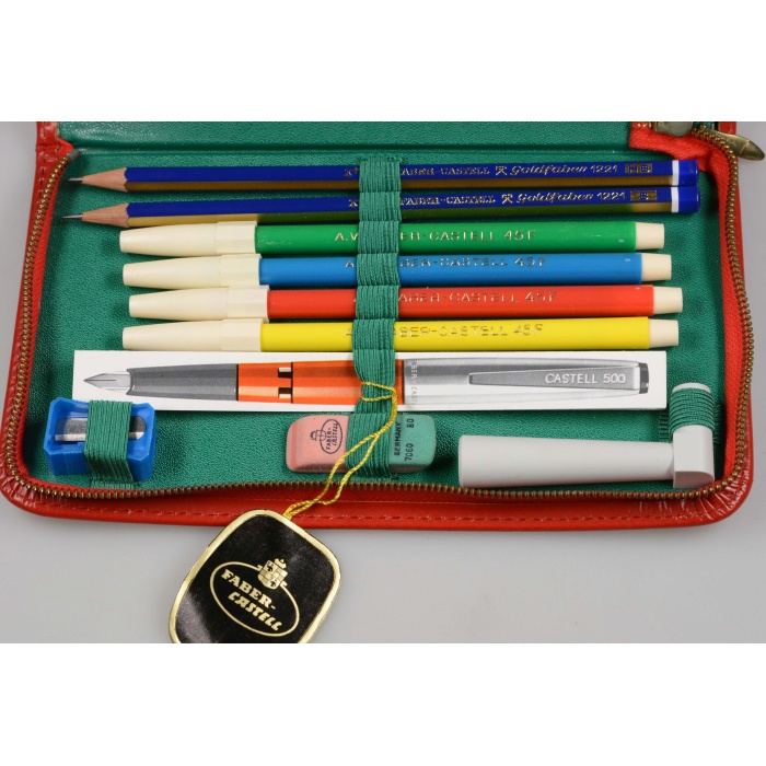 Faber Castell Vintage Schueler Etui Federmappe