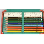 Faber Castell Vintage Schueler Etui Federmappe