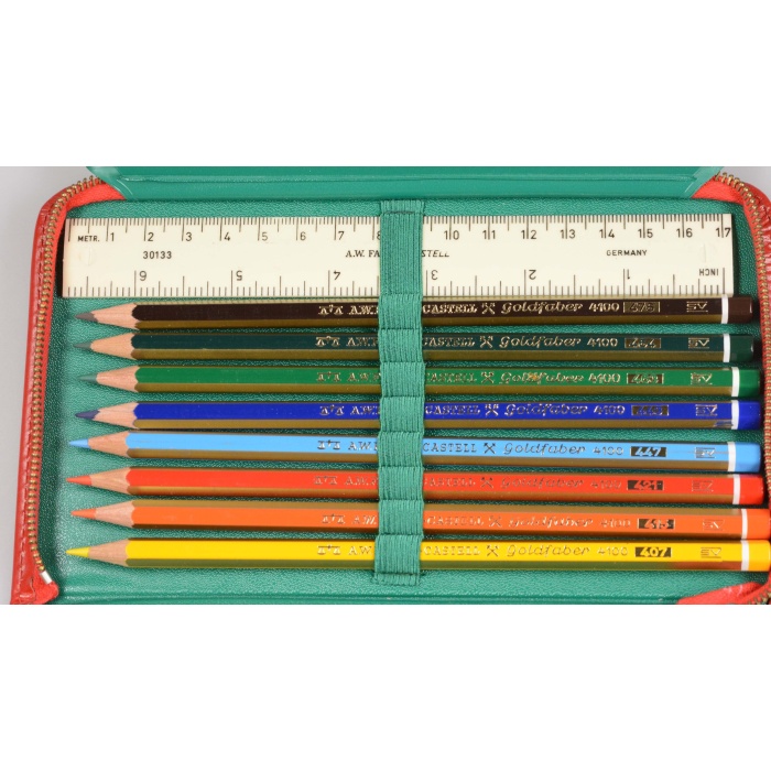 Faber Castell Vintage Schueler Etui Federmappe