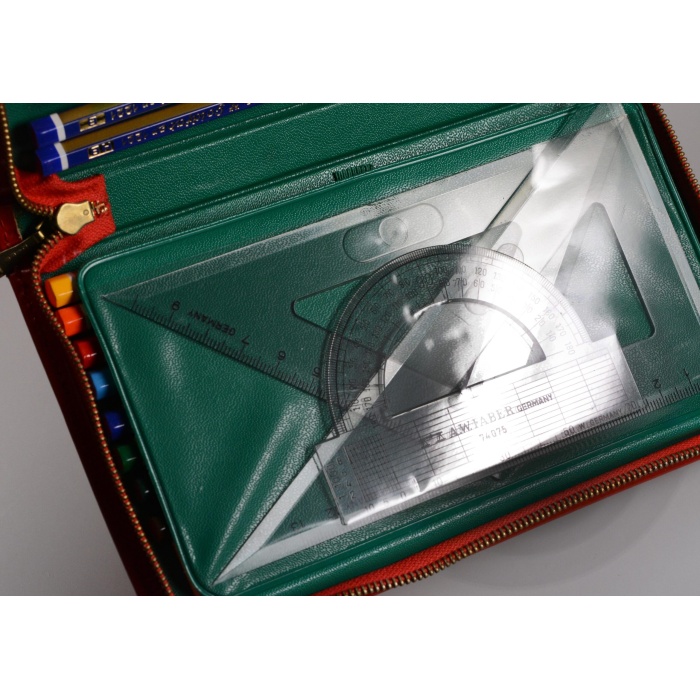 Faber Castell Vintage Schueler Etui Federmappe