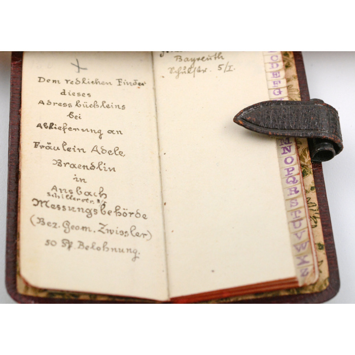 altes Mini Adressbuch mit Lyra Bleistift Vintage – Bild 2