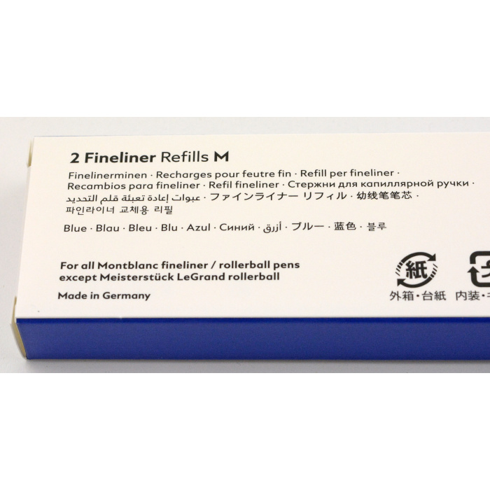 Montblanc1282482FinelinerMinenmittelbreitRoyalBlue2 Montblanc 1282482 Fineliner Minen mittelbreit Royal Blue