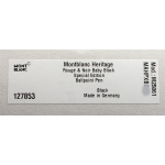 Montblanc Heritage Rouge et Noir Baby Special Edition Black Kugelschreiber 127853