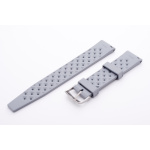 Tropical Racing Uhrenarmband Anstoß: 20mm Grau Vegan aus Fluorkautschuk – Bild 3