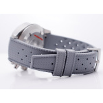 Tropical Racing Uhrenarmband Anstoß: 20mm Grau Vegan aus Fluorkautschuk – Bild 6