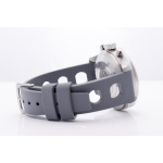 Racing Uhrenarmband Vegan Anstoß: 20mm Grau aus Fluorkautschuk – Bild 6