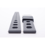 Racing Uhrenarmband Vegan Anstoß: 20mm Grau aus Fluorkautschuk – Bild 4