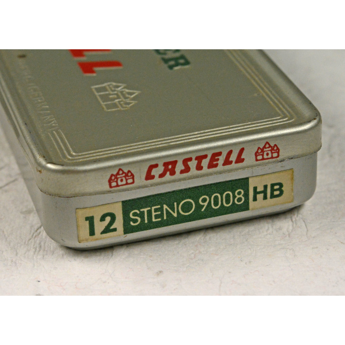 FaberCastell9008StenoHB2 A. W. Faber Castell 9008 Steno HB * 12 Bleistifte in Blechschachtel.