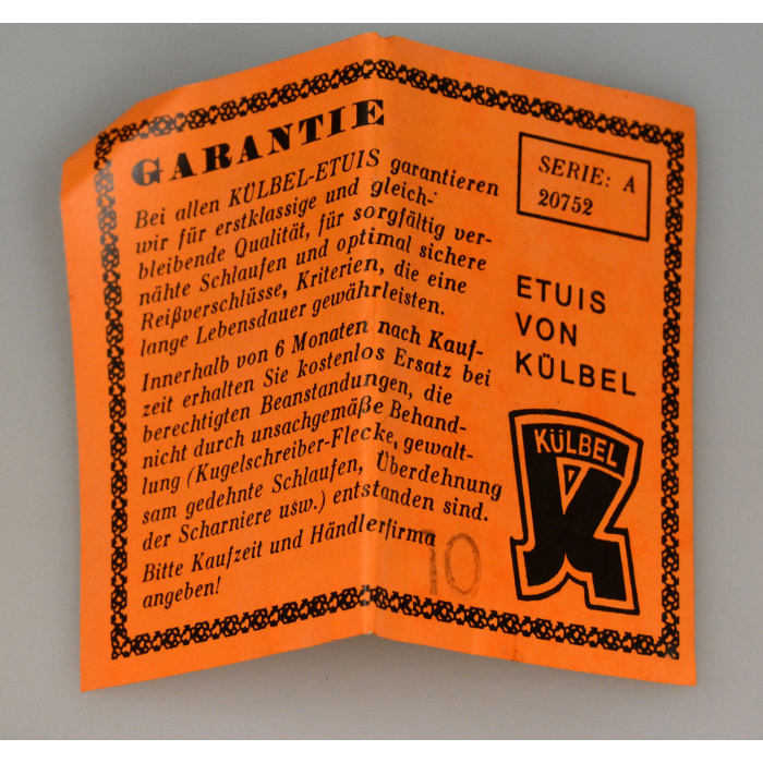 Kuelbel Federmappe Vintage Etui 5071