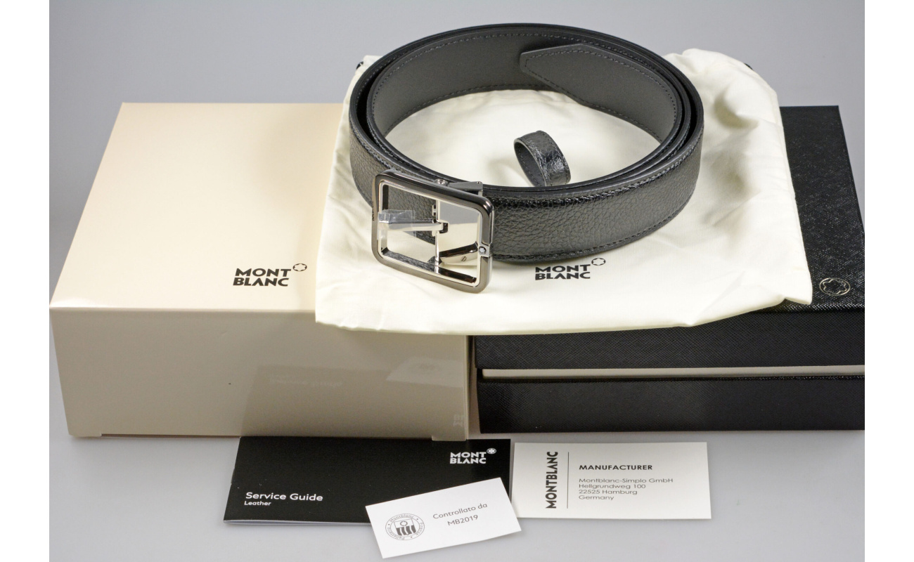 Montblanc GUeRTEL LEDER GRAU 131191