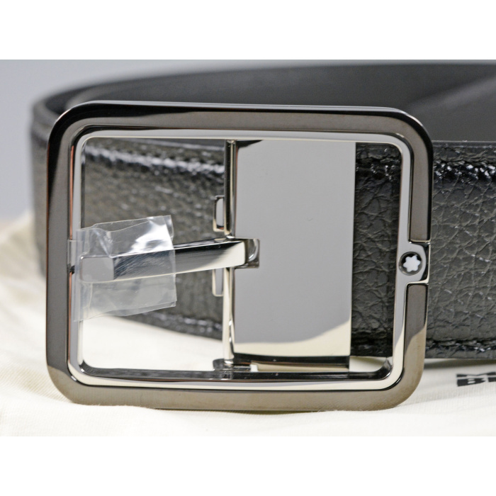 Montblanc Gürtel aus Leder in Grau 131191 – Bild 2