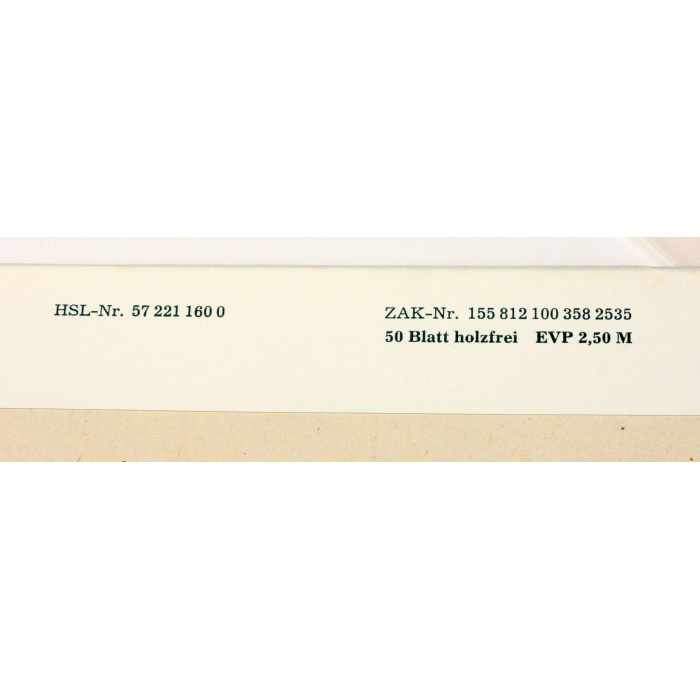Schreibmappe DDRBriefblock7 Schreibmappe mit DDR Briefblock