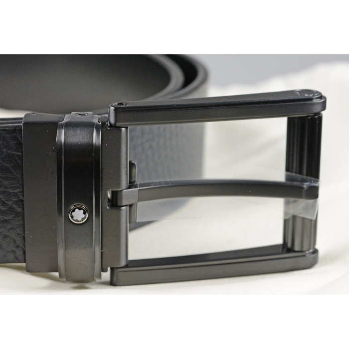 Montblanc WENDEGUeRTEL AUS LEDER BLAU SCHWARZ 131188