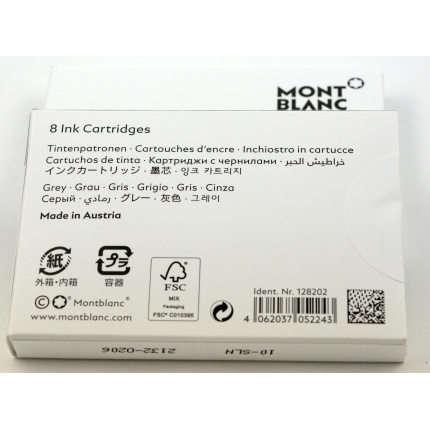 Montblanc Tintenpatronen Cool Grey 128202