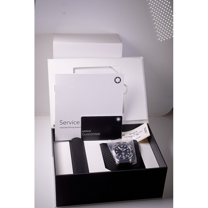 Montblanc 1858 Iced Sea Automatic Date Neu m. Box u. Papiere Uhr 2024 129372 Black – Bild 11