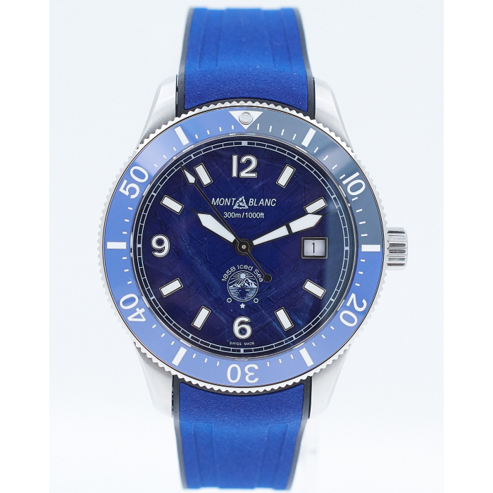Montblanc 1858 Iced Sea Automatic Date Neu m. Box u. Papiere Uhr 2024 129370 Black – Bild 3