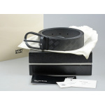 Montblanc Extreme Guertel Leder Schwarz 199086
