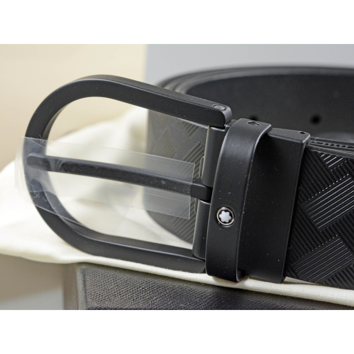 Montblanc Extreme Guertel Leder Schwarz 199086