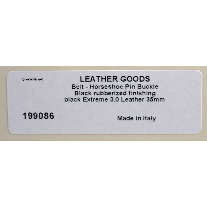 Montblanc Extreme Guertel Leder Schwarz 199086