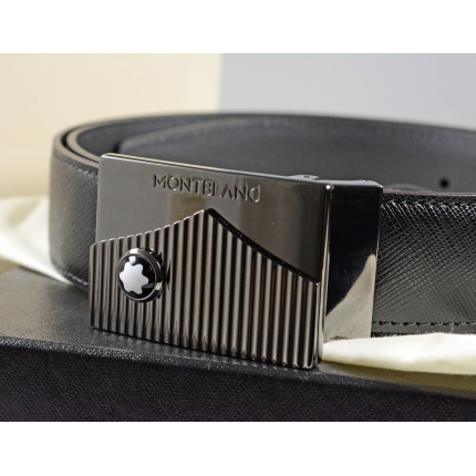 Montblanc Guertel Leder Schwarz 199090