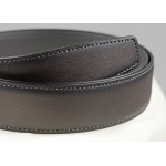 Montblanc Guertel aus Leder in Grau mit hufeisenfoermiger Schliesse 129437