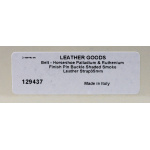 Montblanc Guertel aus Leder in Grau mit hufeisenfoermiger Schliesse 129437