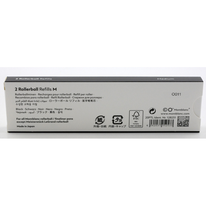 MontblancRollerballMinenMittelbreitMysteryBlack128231_2 Montblanc 2 Rollerball-Minen mittelbreit Mystery Black 128231 – Bild 2