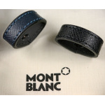 Montblanc Wendeguertel Leder Schwarz_Blau Hufeisenfoermiger Schliesse 128763