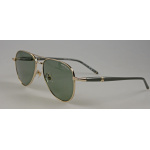 MONTBLANC Eckige Sonnenbrille mit goldfarbener Metallfassung 133466 – Bild 3