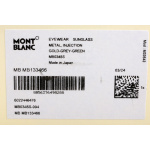 Montblanc-Eckige-Sonnenbrille-mit-goldfarbener-Metallfassung-133466