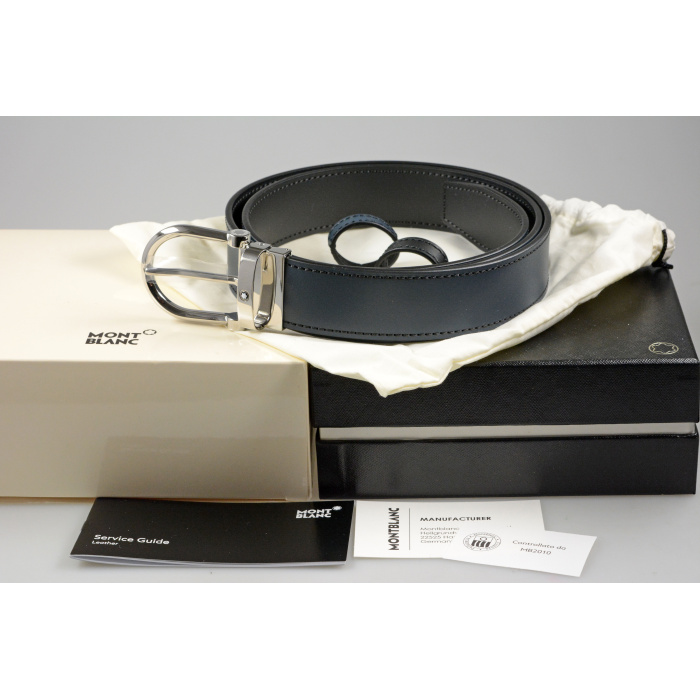 Montblanc-Guertel-aus-wendbarem-Leder-in-Schwarz-Blau-mit-hufeisenfoermiger-Schliesse-128784