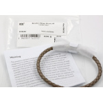 Montblanc Meisterstueck Collection Armband Edelstahl 3 Ringemotiv Leder Mastic 133155