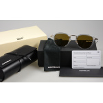 Montblanc-Runde-Sonnenbrille-mit-grauer-eingespritzter-Fassung-133449