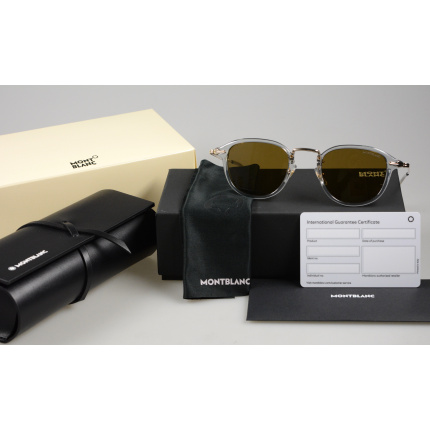 Montblanc-Runde-Sonnenbrille-mit-grauer-eingespritzter-Fassung-133449