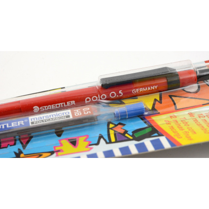 Vintage-Staedtler-Polo-Druckbleistift-Rot-