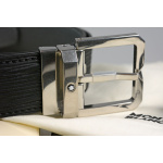 Montblanc Gürtel aus geprägtem Leder in Schwarz 131171 – Bild 2