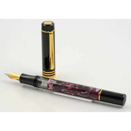 Vintage-Senator-Regent-Kolbenfueller-Rot-
